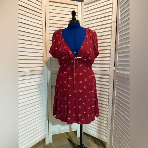 Free People Everyone’s Favorite Mini Dress Size Large - Picture 2 of 5